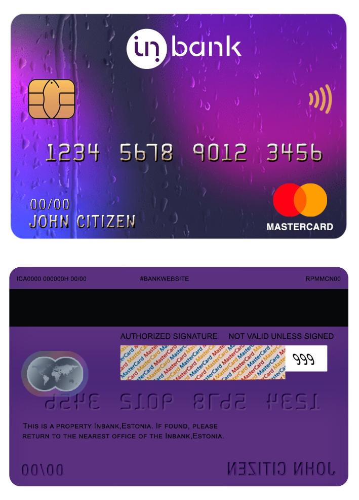 Estonia Inbank mastercard